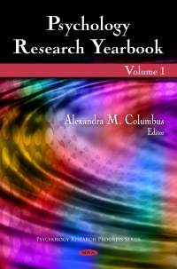 Cover image: Psychology Research Yearbook. Volume 1 9781607415732