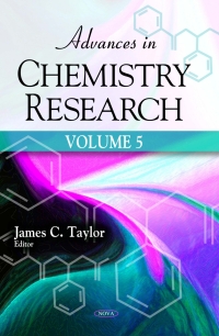 Titelbild: Advances in Chemistry Research . Volume 5 9781617287732