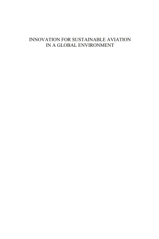 Cover image: Innovation for Sustainable Aviation in a Global Environment 1st edition 9781614990628