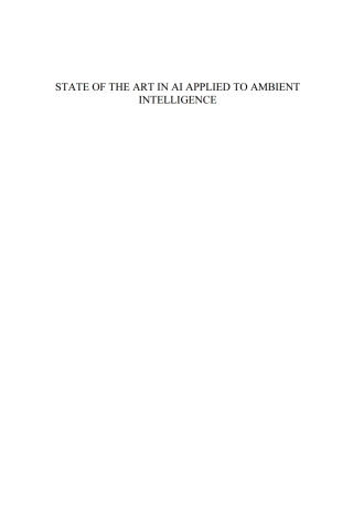 Cover image: State of the Art in AI Applied to Ambient Intelligence 1st edition 9781614998037