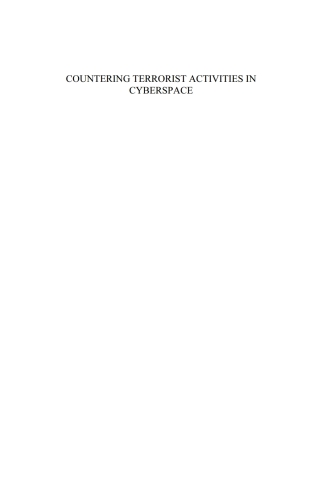 Cover image: Countering Terrorist Activities in Cyberspace 1st edition 9781614998464