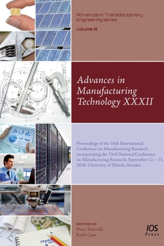 Cover image: Advances in Manufacturing Technology XXXII 1st edition 9781614999010