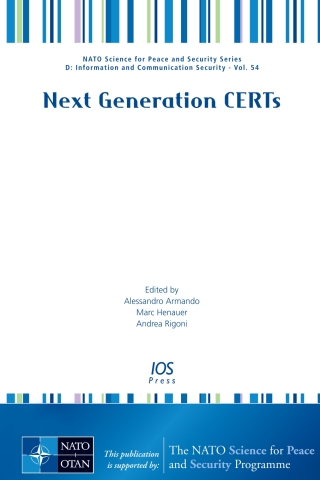 Imagen de portada: Next Generation CERTs 1st edition 9781614999966