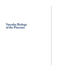 Titelbild: Vascular Biology of the Placenta 9781615040452
