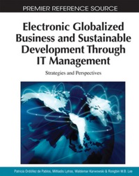 Imagen de portada: Electronic Globalized Business and Sustainable Development Through IT Management 9781615206230