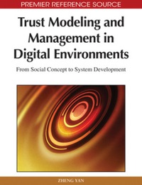 Imagen de portada: Trust Modeling and Management in Digital Environments 9781615206827