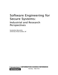 صورة الغلاف: Software Engineering for Secure Systems 9781615208371