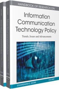 Titelbild: Handbook of Research on Information Communication Technology Policy 9781615208470