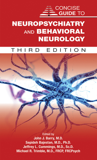 Cover image: Concise Guide to Neuropsychiatry and Behavioral Neurology 3rd edition 9781615374090