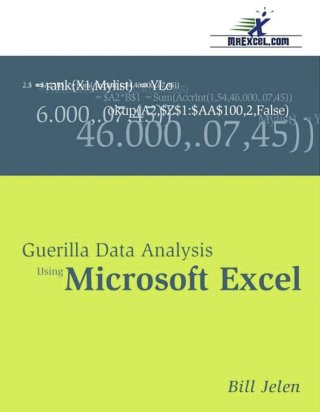 Titelbild: Guerilla Data Analysis Using Microsoft Excel 9780972425803
