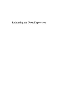 Cover image: Rethinking the Great Depression 9781566634724