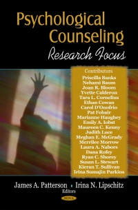 Imagen de portada: Psychological Counseling Research Focus 9781604560411