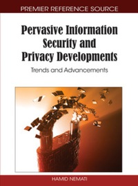 Imagen de portada: Pervasive Information Security and Privacy Developments 9781616920005