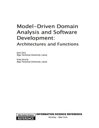 Cover image: Model-Driven Domain Analysis and Software Development 9781616928742