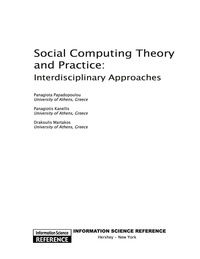صورة الغلاف: Social Computing Theory and Practice 9781616929046