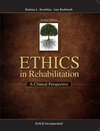 Cover image: Ethics in Rehabilitation 9781617110375