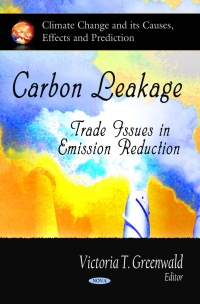Imagen de portada: Carbon Leakage: Trade Issues in Emission Reduction 9781617289194