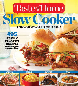 Cover image: Taste of Home Slow Cooker Throughout the Year 9781617653452