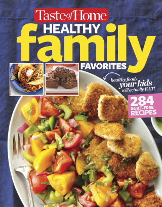 Cover image: Taste of Home Healthy Family Favorites Cookbook 9781617657191
