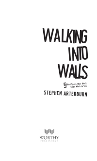 Imagen de portada: Walking Into Walls 9781936034505