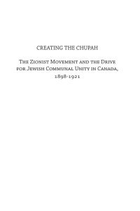 Cover image: Creating the Chupah 9781936235711