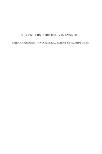 Cover image: Vixens Disturbing Vineyards 9781934843413
