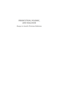 Imagen de portada: Persecution, Polemic, and Dialogue 9781934843765