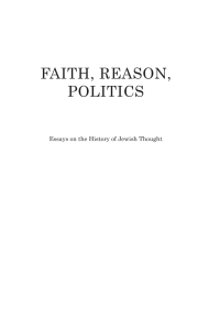 Imagen de portada: Faith, Reason, Politics 9781936235872