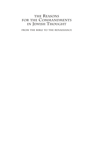Imagen de portada: The Reasons for the Commandments in Jewish Thought 9781934843048