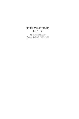 Cover image: The Wartime Diary Of Edmund Kessler 9781934843987