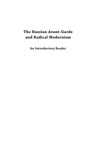 Imagen de portada: The Russian Avant-Garde and Radical Modernism 9781936235292