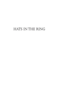 Cover image: Hats in the Ring 9781618111777