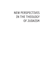 Cover image: New Perspectives in Theology of Judaism 9781644696729