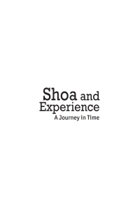 صورة الغلاف: Shoa and Experience 9781618113108