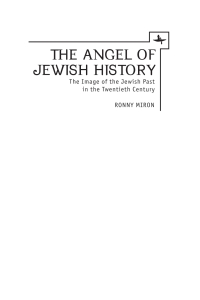 Imagen de portada: The Angel of Jewish History 9781618113481