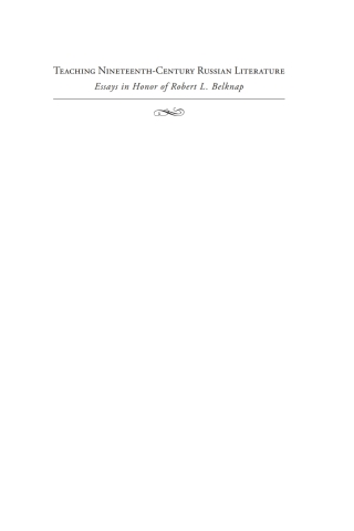 Imagen de portada: Teaching Nineteenth-Century Russian Literature 9781618113498