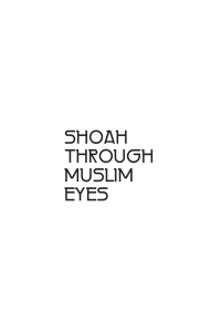 Imagen de portada: Shoah through Muslim Eyes 9781618113542