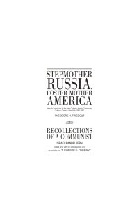 Imagen de portada: Stepmother Russia, Foster Mother America 9781618113818