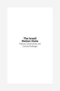 Imagen de portada: The Israeli Nation-State 9781618113924