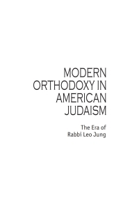Cover image: Modern Orthodoxy in American Judaism 9781618114372