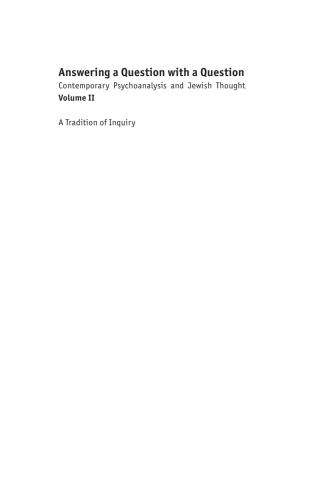 Imagen de portada: Answering a Question with a Question (Vol II) 9781618114471