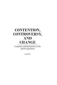 Omslagafbeelding: Contention, Controversy, and Change 9781618114624