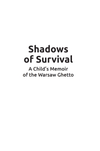 صورة الغلاف: Shadows of Survival 9781618115096