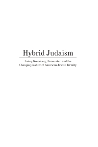 صورة الغلاف: Hybrid Judaism 9781618115454