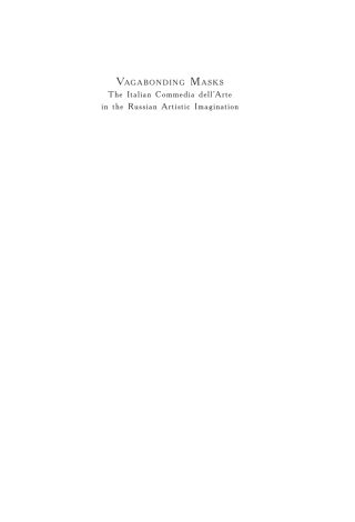 Cover image: Vagabonding Masks (ENG) 9781618115713