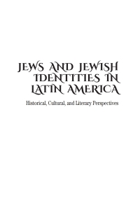 Imagen de portada: Jews and Jewish Identities in Latin America 9781644690321