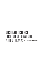 Cover image: Russian Science Fiction Literature and Cinema 9781618117236