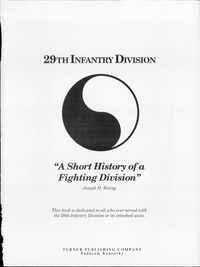 Cover image: 29th Infantry Division 9781563110108