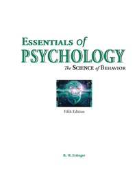 Cover image: Essentials of Psychology: The Science of Behavior 5th edition 9781618826879