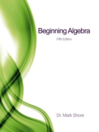 Cover image: Beginning Algebra 5th edition 9781618829023